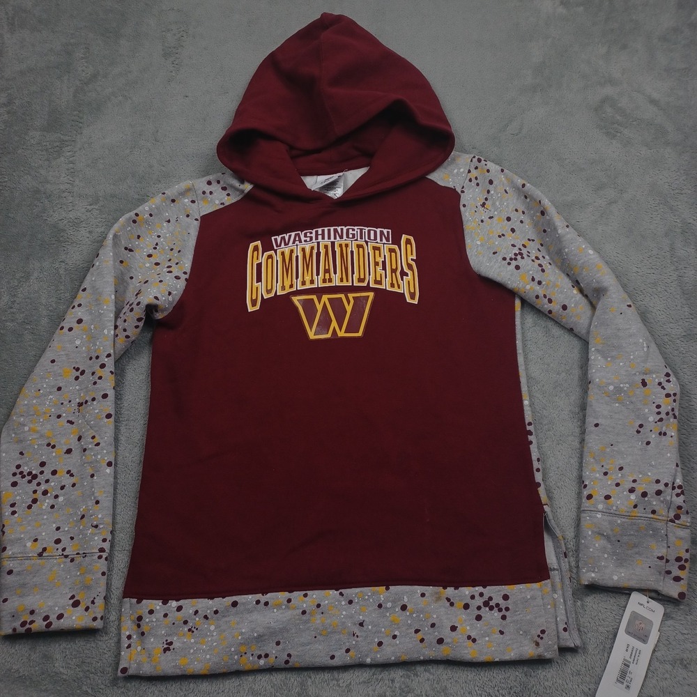 Washington Commanders Sweater Girls XL Hoodie Pullover Football NFL